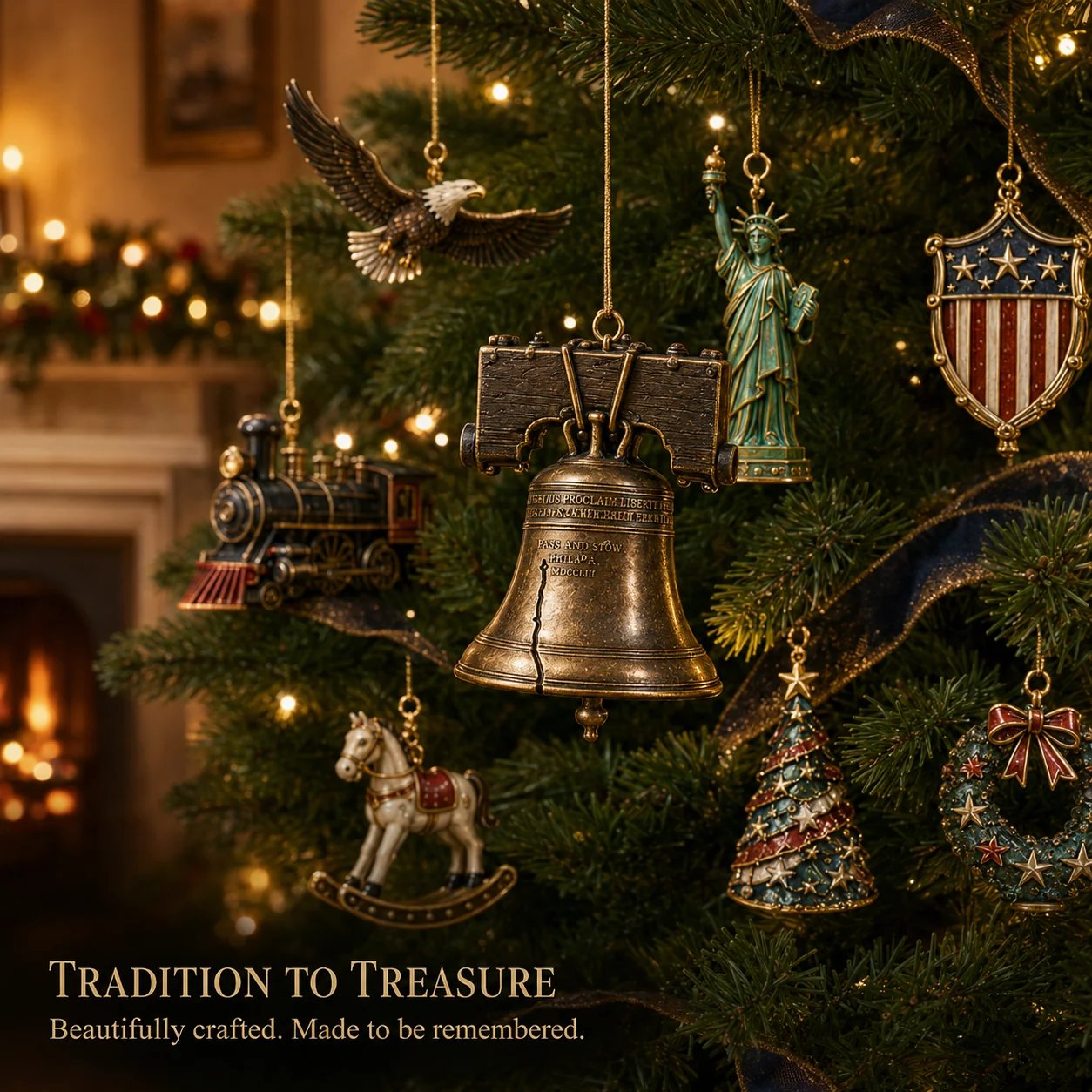 HeritageCountdown – 2026 America 250th Anniversary Christmas Advent Calendar with 24 Decorative Designs