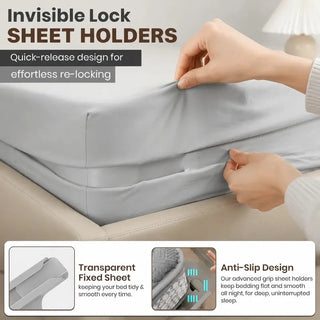 SheetLock – Locking Fitted Sheet Corner Holders