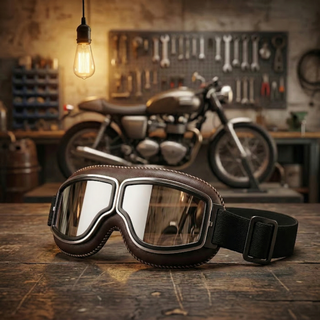 🔥 RetroRide – OTG Vintage Motorcycle Goggles (Fits Over Glasses)
