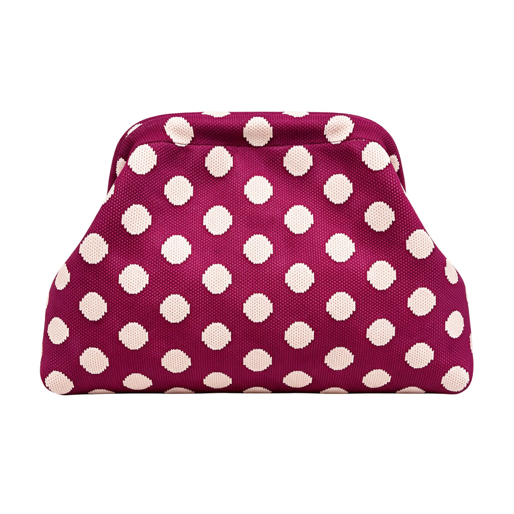 SnapKnit – Snap-Shut Knitted Makeup Bag with Wide Opening