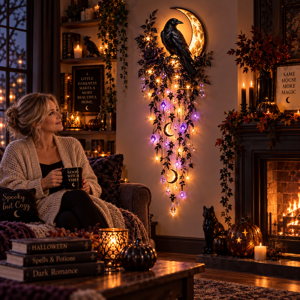 MoonlitCascade – ✨✨ Elegant Halloween Cascade Wall Light