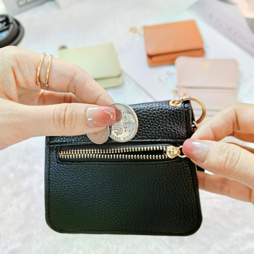 LumaFold – RFID Leather Short Wallet with Coin Pocket