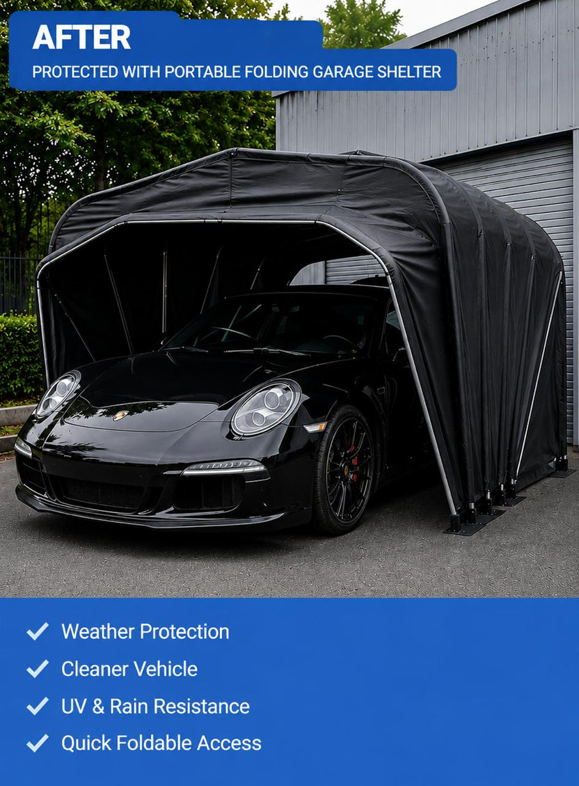 ShelterFold – Portable All-Weather Car Garage