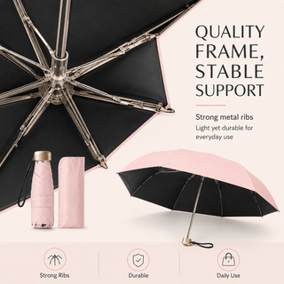 PocketHalo – Mini UV Capsule Umbrella with UPF50+ Sun Protection