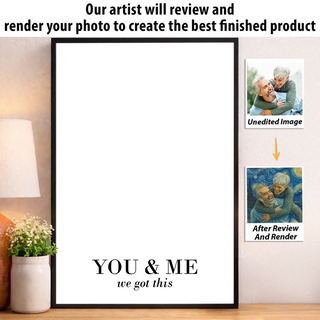 StarryTogether – Personalized Van Gogh Style Couple Portrait Poster or Canvas
