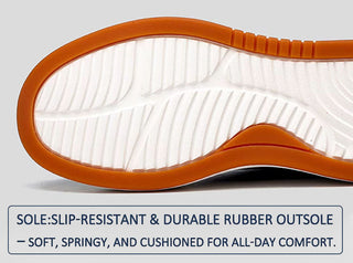 DialStride – Genuine Leather Round-Toe Casual Sneakers