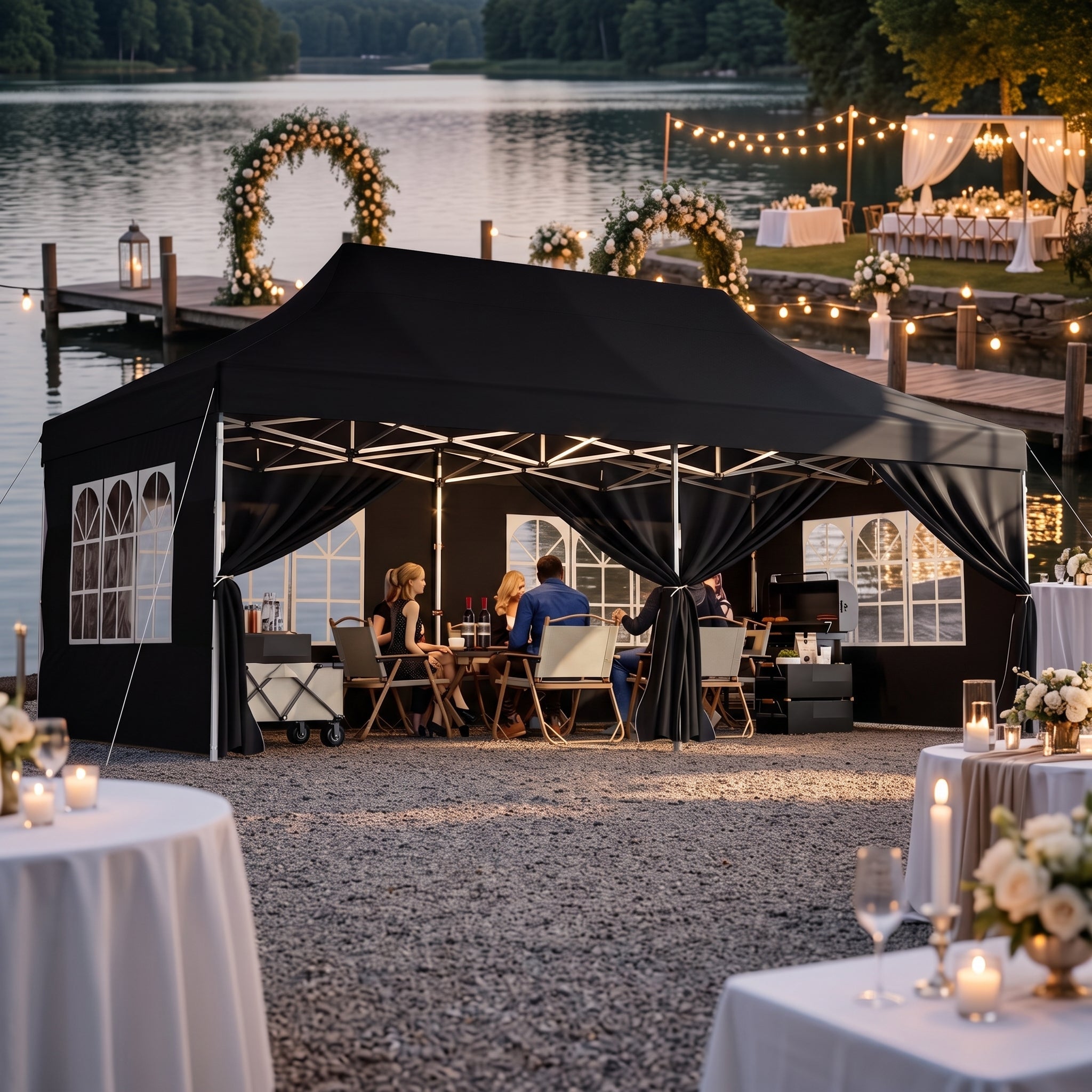 ShadeHaven – Heavy-Duty Pop-Up Canopy Tent with Removable Sidewalls