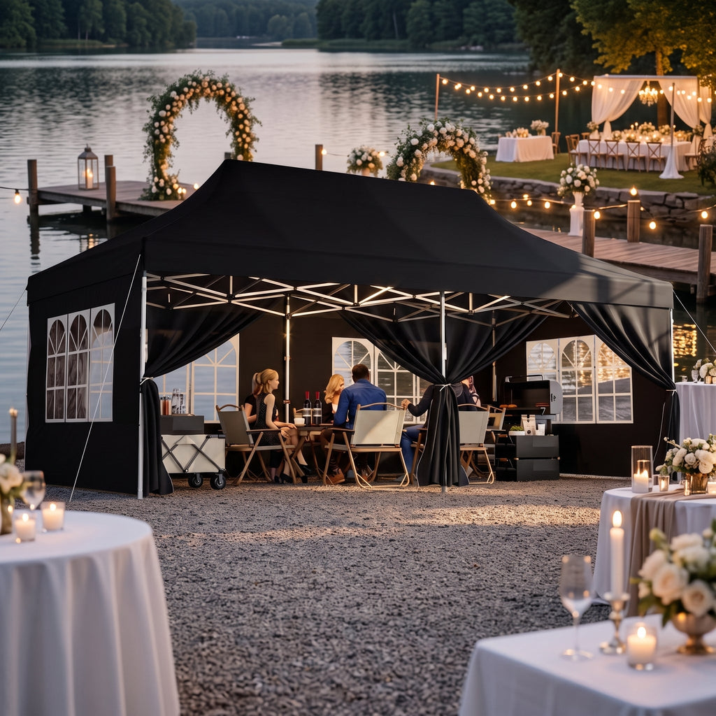 ShadeHaven – Heavy-Duty Pop-Up Canopy Tent with Removable Sidewalls