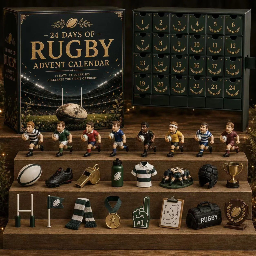 ScrumCount – 🏉 Rugby Advent Calendar with 24 Unique Acrylic Charms