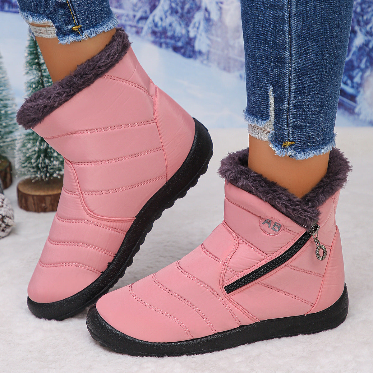 Women's Cozy Winter Waterproof Anti-Slip Orthopedic Boots