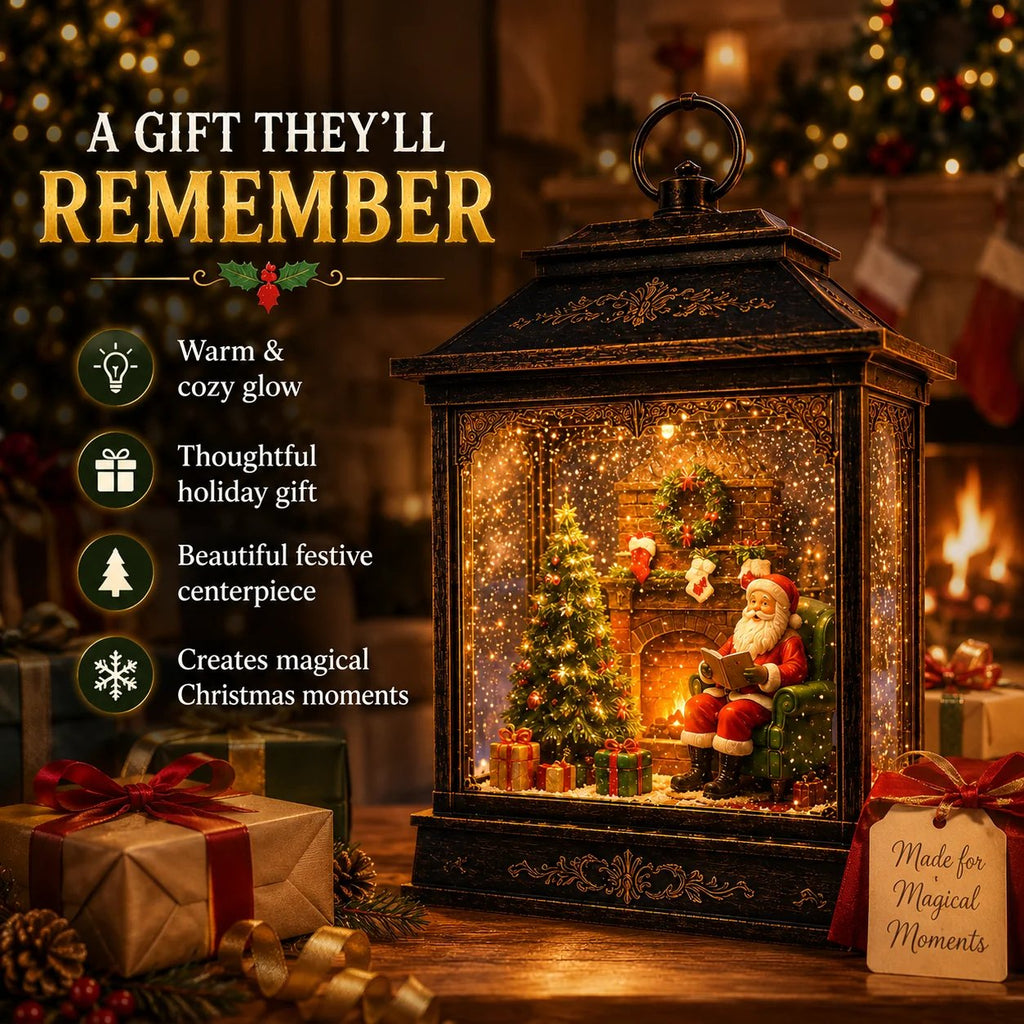 🎅 SantaGlow – Magical Fireplace Lantern 🎄 Bring Christmas Home ✨