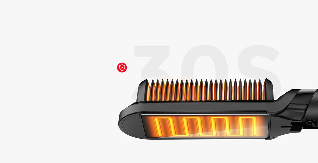 Ceramic straightening comb TYMO FLIPRO delivering fast 30‑second heat-up and sleek results