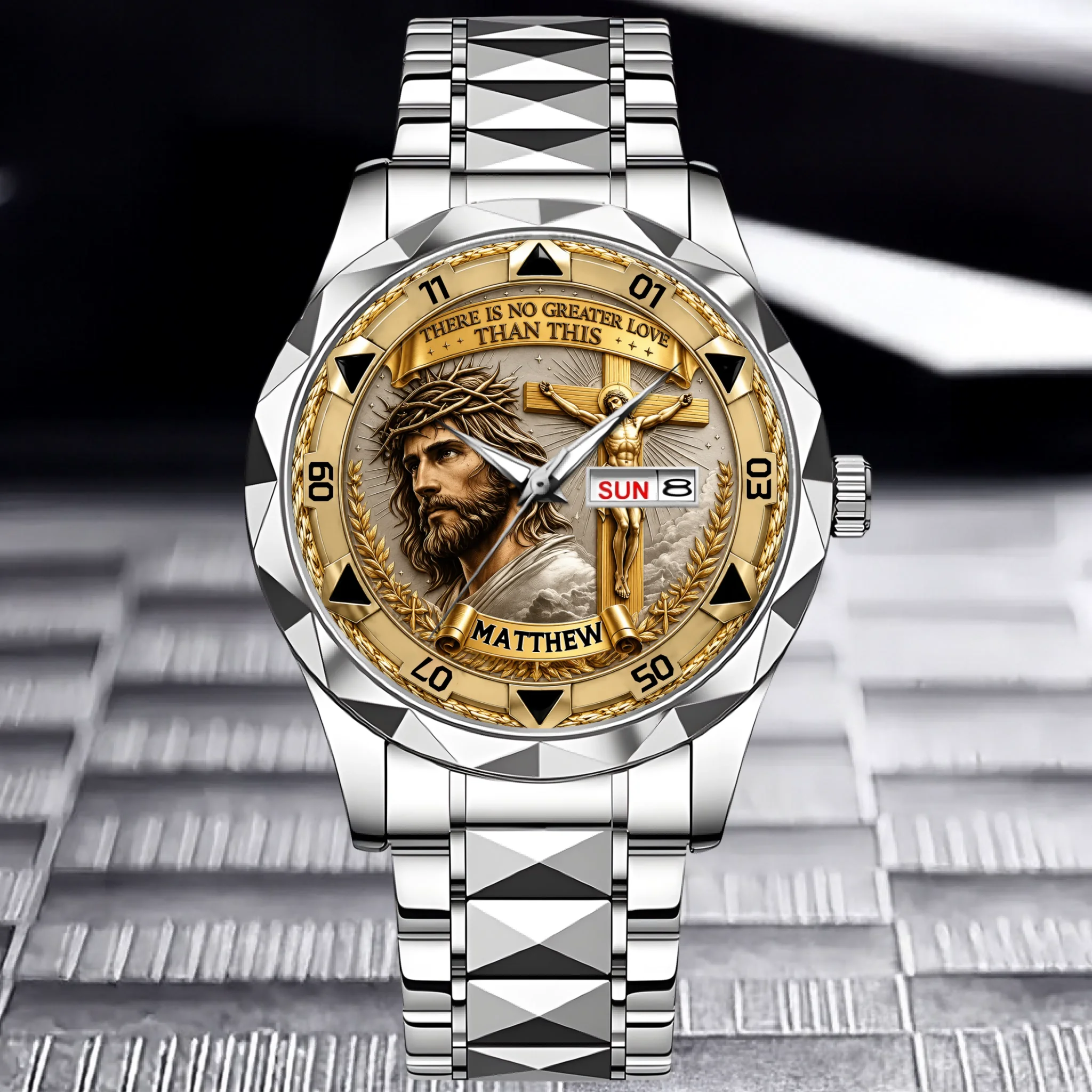 FaithMark – Personalized Crucifix Watch