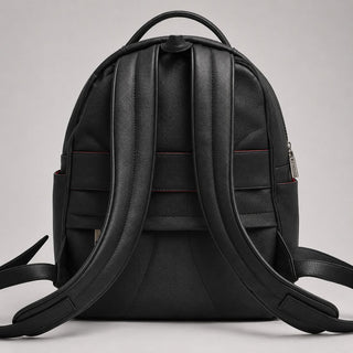 RedCore – Black Vegan Leather Laptop Backpack