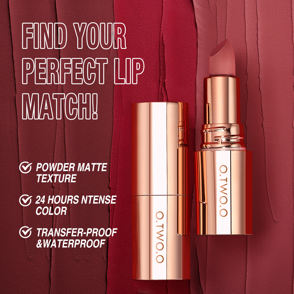 MistyKiss Velvet Lipstick Duo – Buy 1, Get 1 Free High-Pigment Waterproof Matte Lipstick