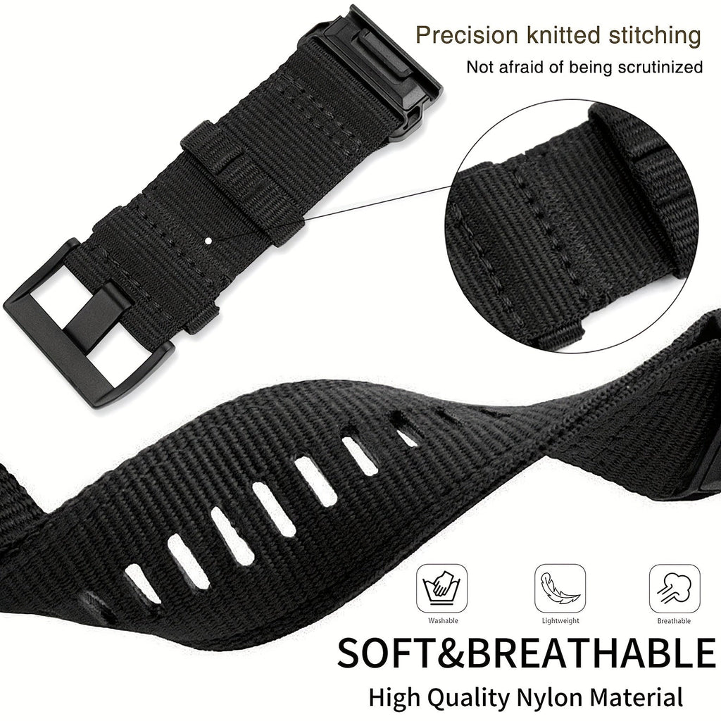 TrailWeave – Nylon Canvas Strap for Garmin QuickFit 20/22/26mm Watches