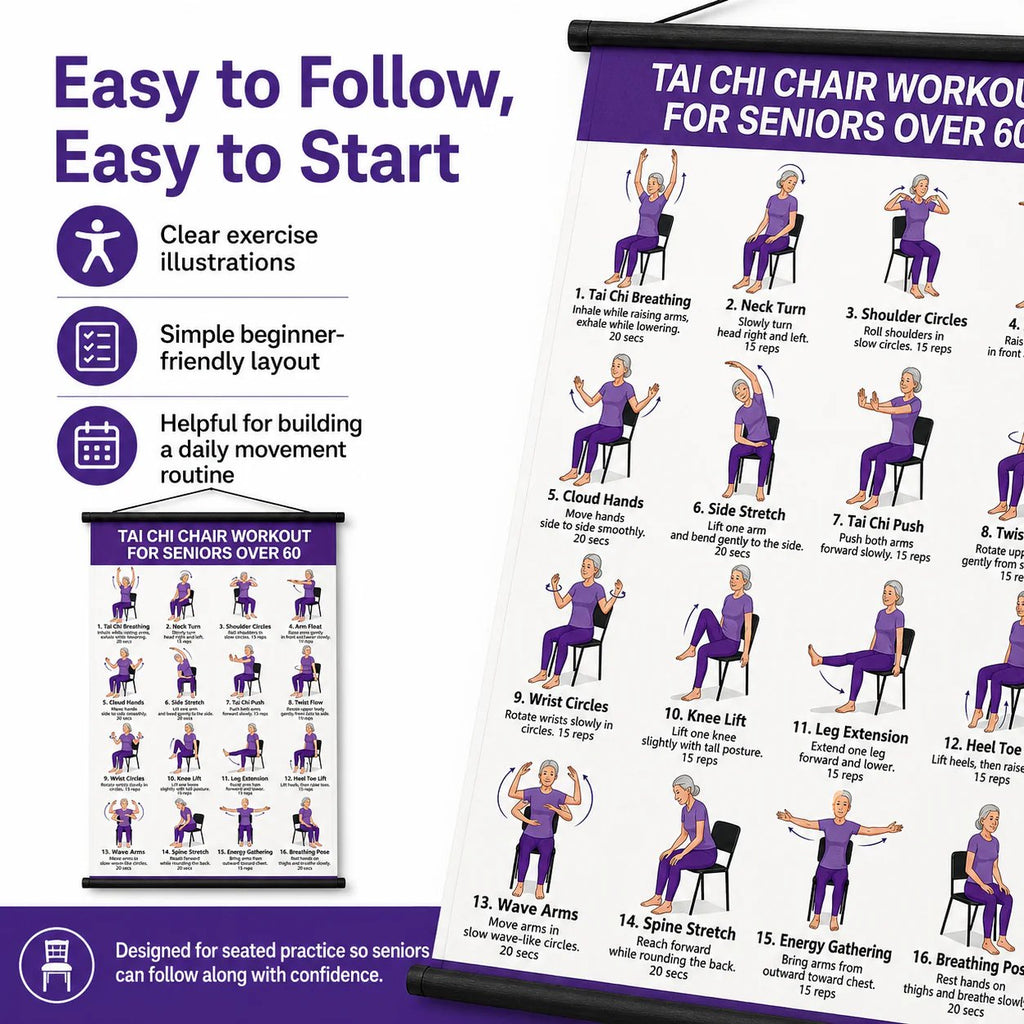 ChairFlow – Illustrated Chair Tai Chi and Yoga Charts
