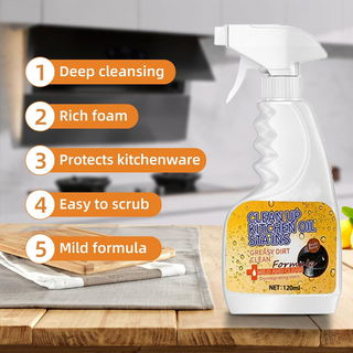 🏆 GreaseBlitz – Heavy-Duty Kitchen Degreaser Spray, Fast Grease Remover 🍑