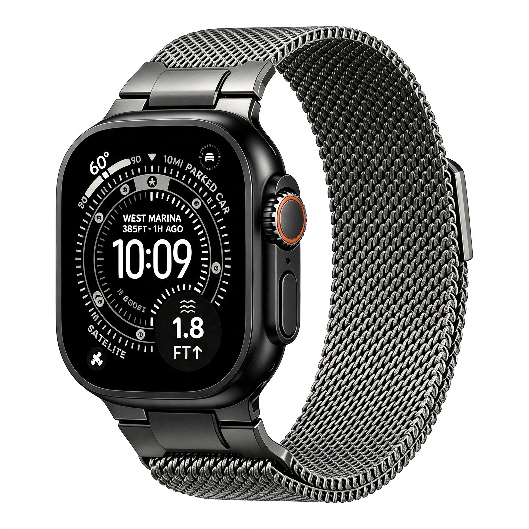 MechaMesh – Magnetic Milanese Loop Band for Apple Watch