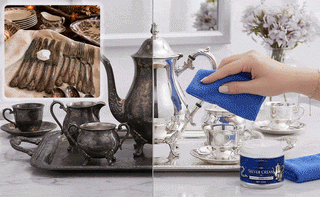 SilverRevive – Professional Instant-Restoration Silver Polishing Cream with Towel