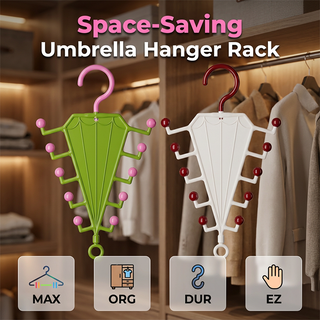 BrellaHang – Multi-Functional V-Shaped Double-Sided Hanger Storage Rack