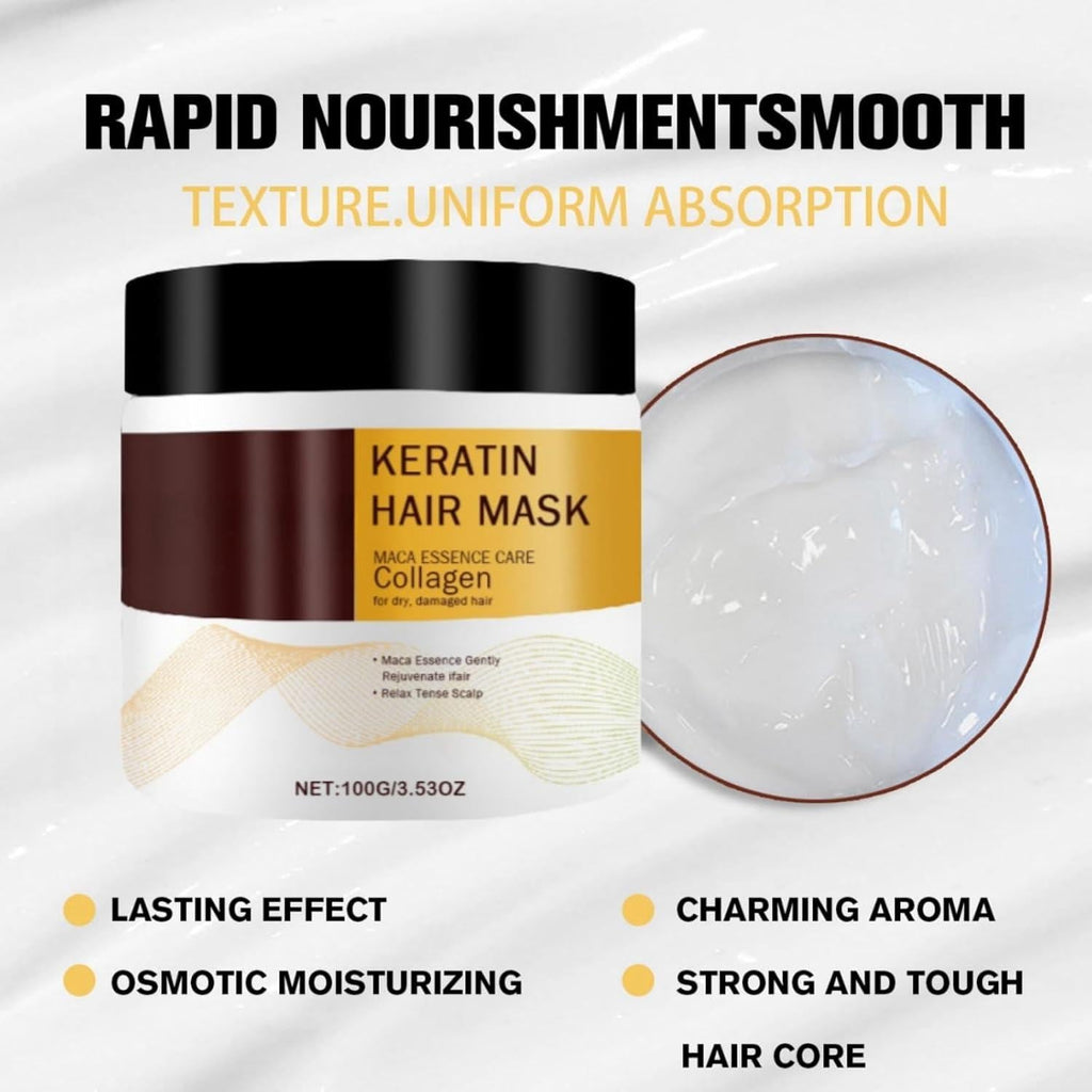 SilkRevive – Herbal Collagen Hair Revival Mask💁‍♀️🧴