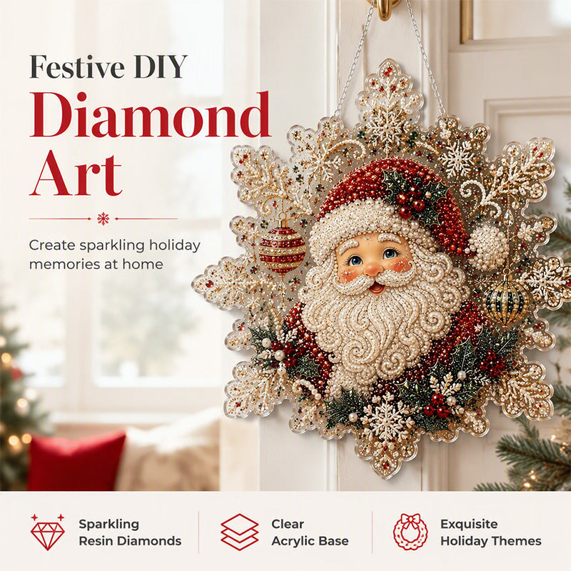 FestiveSpark – 🥰🎅Christmas Diamond Art Hanging Kit