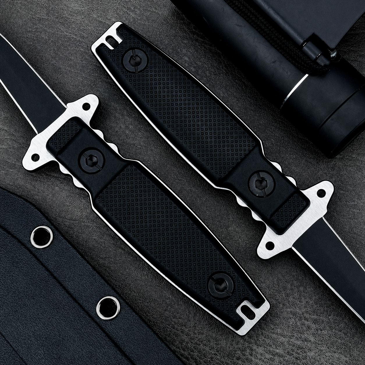 EdgeForge – Tactical Portable Outdoor Knife with Kydex Sheath