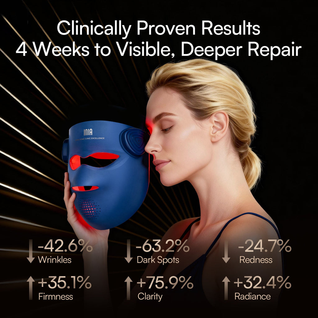 GlowWrap 4D – Dual NIR 940 nm Wireless LED Face Mask