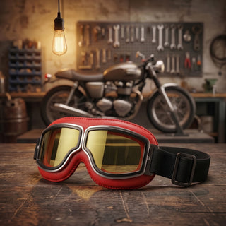 🔥 RetroRide – OTG Vintage Motorcycle Goggles (Fits Over Glasses)