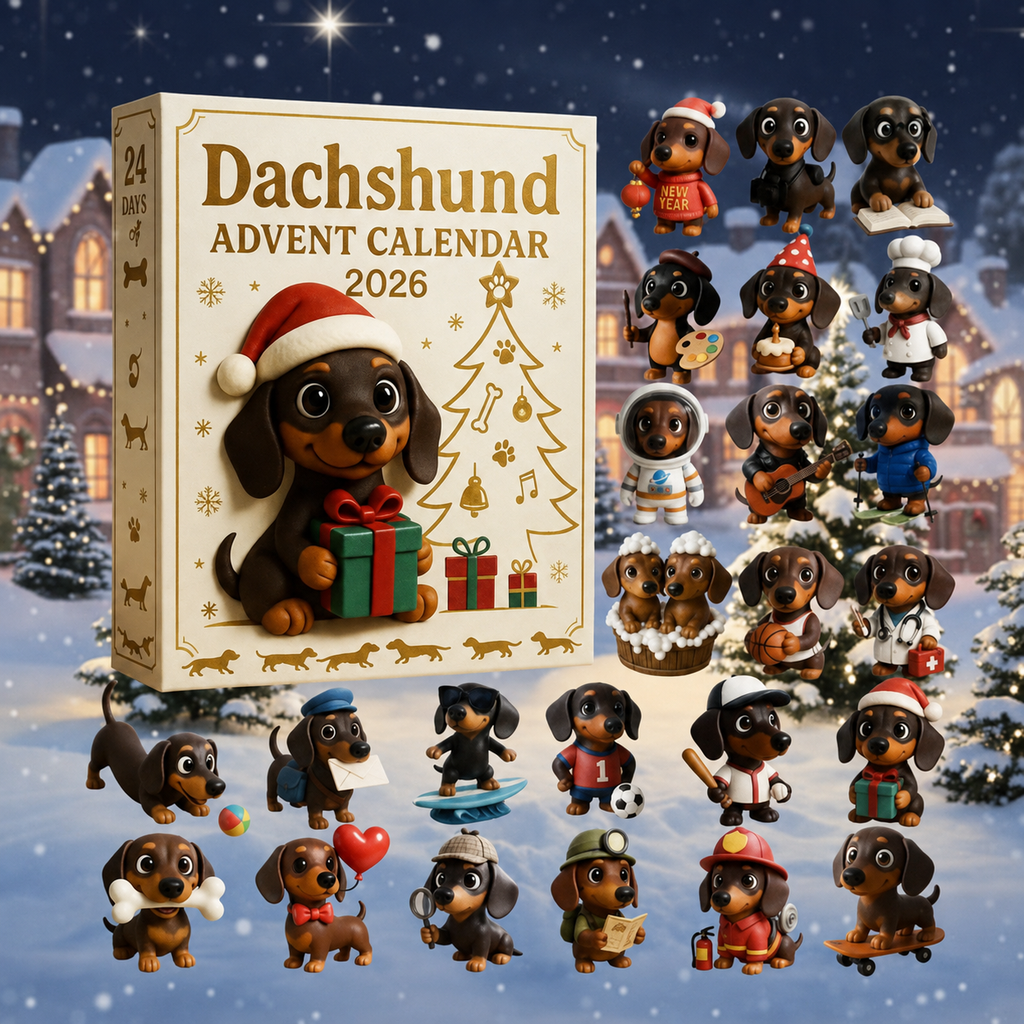 🎄🐾 DoxieDecember – 2026 Dachshund Advent Calendar 🐶✨