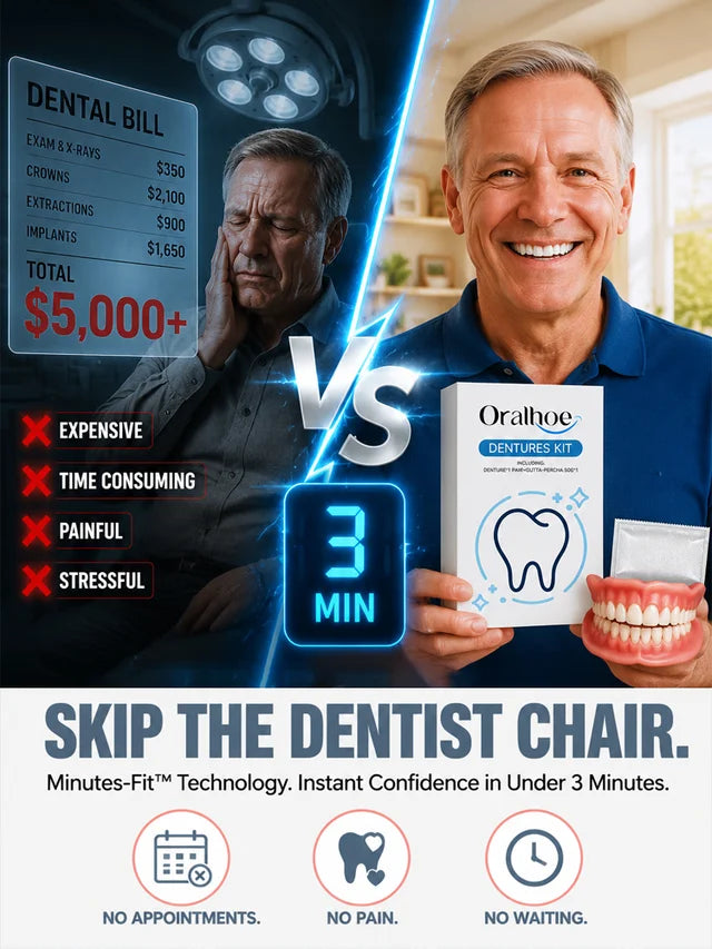 SmileRestore – Natural-Looking Full Dentures You Custom-Fit at Home in Minutes