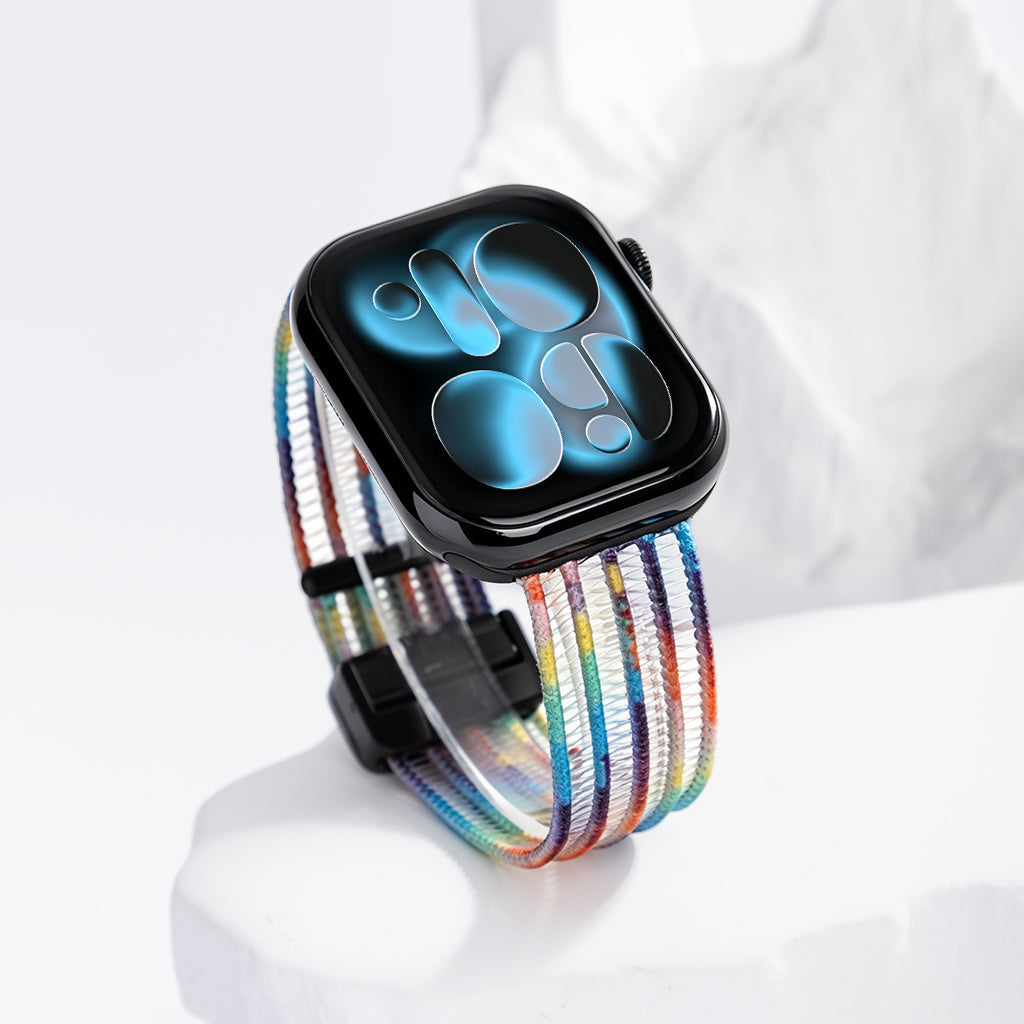 AiryWeave – Breathable Fishnet Silk Band for Apple Watch