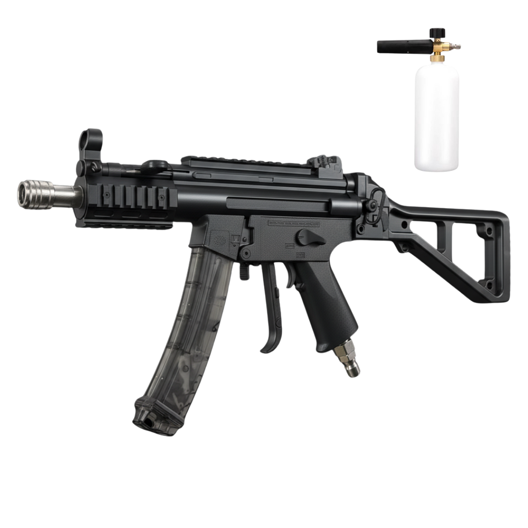 TurboWash X – Tactical-Style Pressure Washer Gun with Foam Cannon