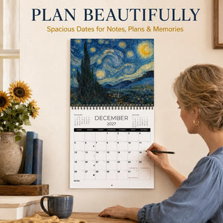 StarryYear – 🎨 Van Gogh–Inspired 2027 Wall Calendar With 12 Monthly Artworks