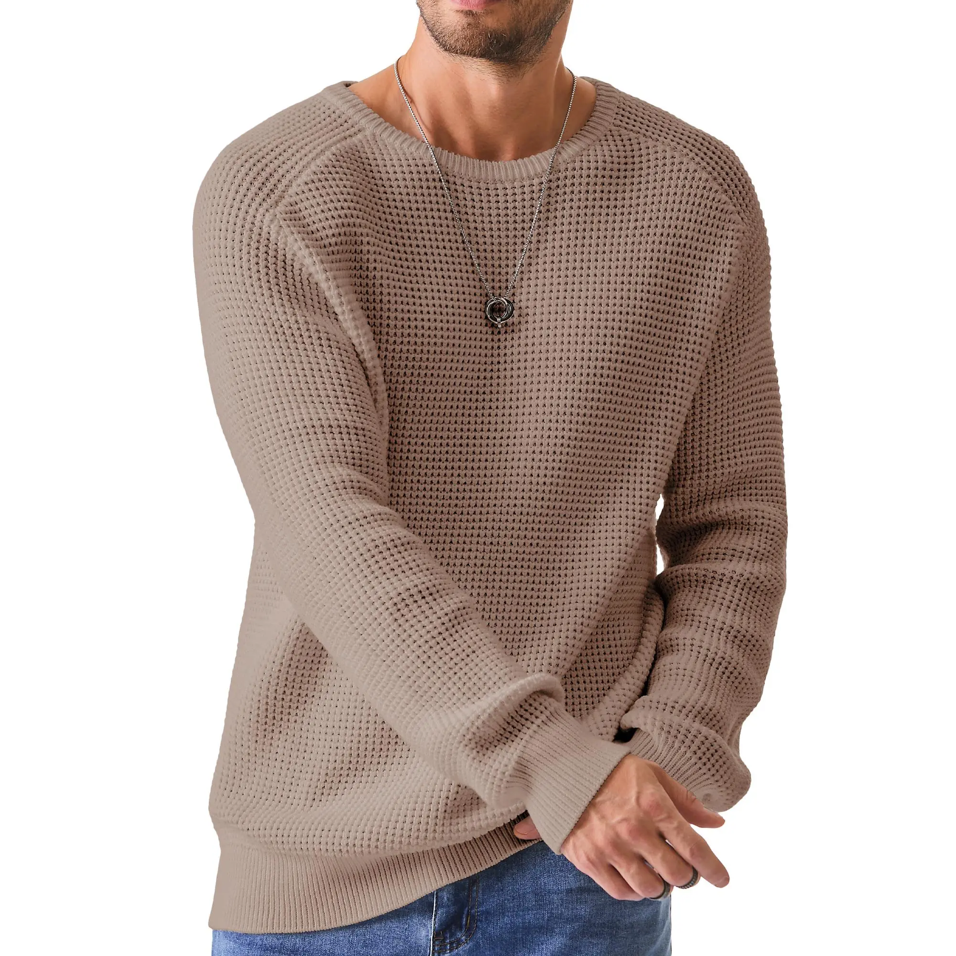 WaffleEase – Men’s Classic Crewneck Sweater