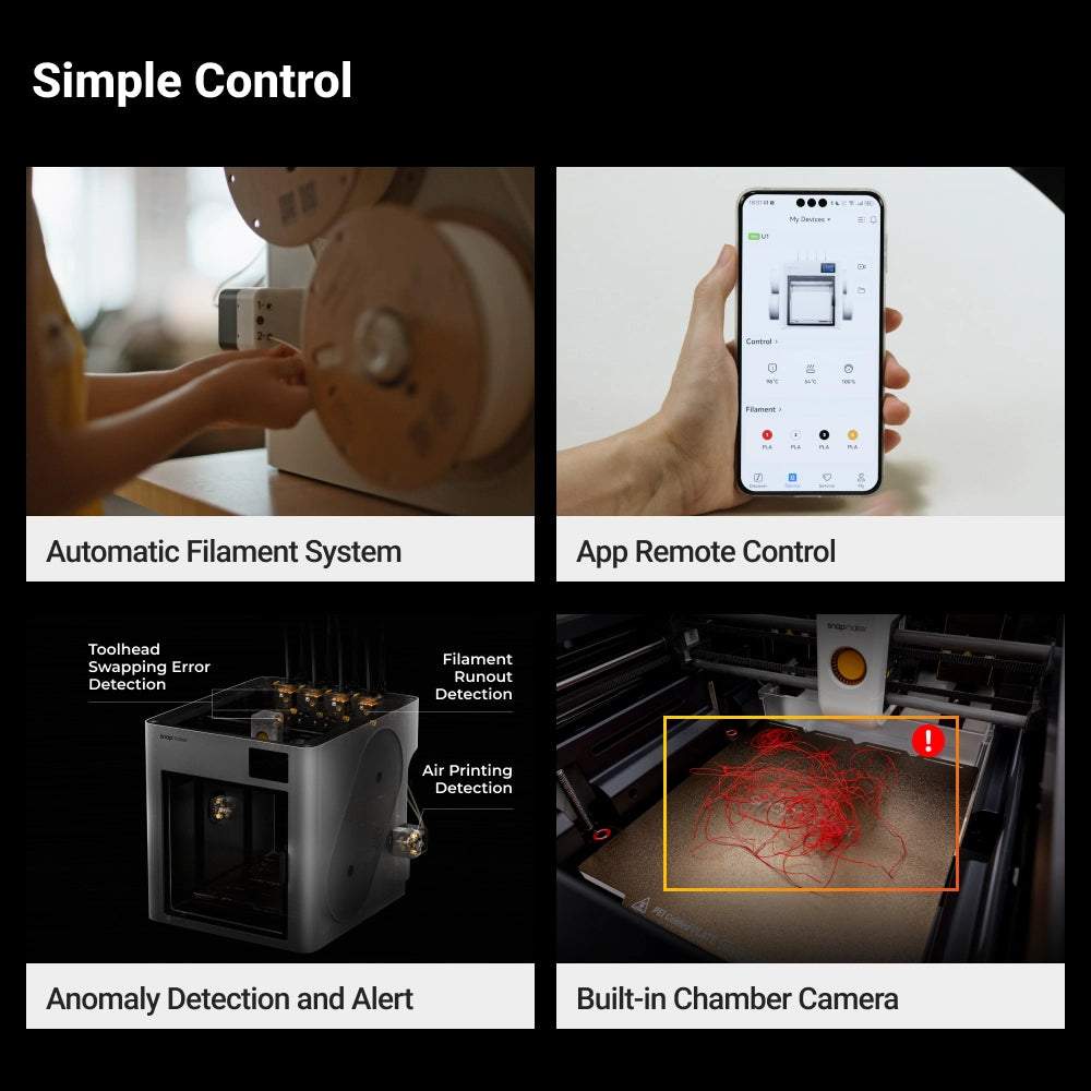 SnapmakerU1 – Four-Toolhead Toolchanger 3D Printer for Multicolor Printing