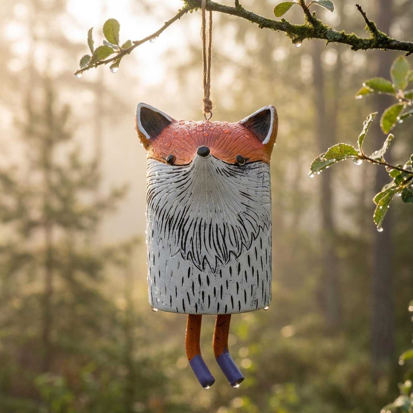 ForestChime – Handmade Whimsical Animal Wind Chime Ornaments