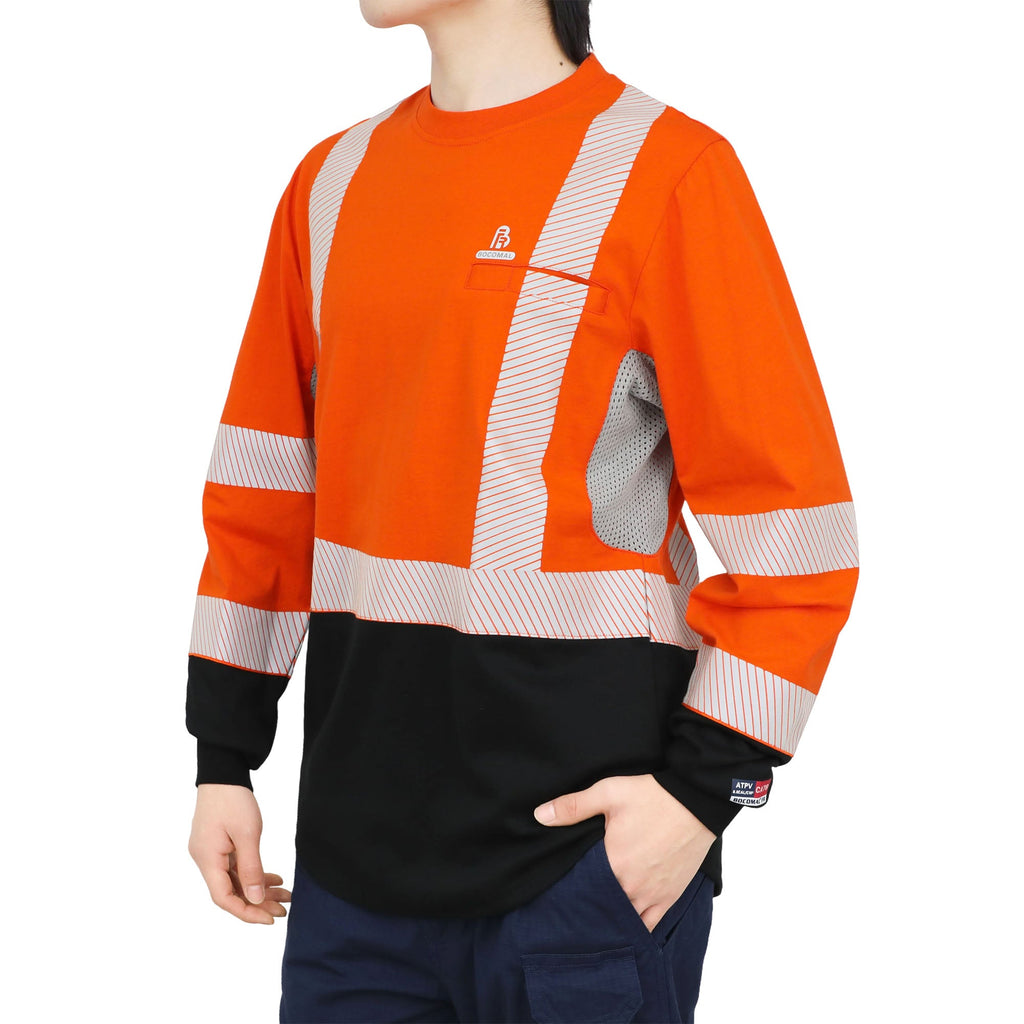 VentShield – 5.5 oz Lightweight Hi-Vis Summer Vented Mesh FR Long Sleeve T-Shirt