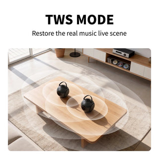SphereBass – Round Bluetooth Speaker with 93dB Sound and 40Hz Deep Bass