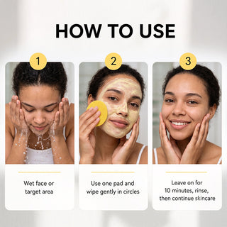 TurmeriGlow – Turmeric & Kojic Acid Cleansing Pads, 20 Pieces🟡