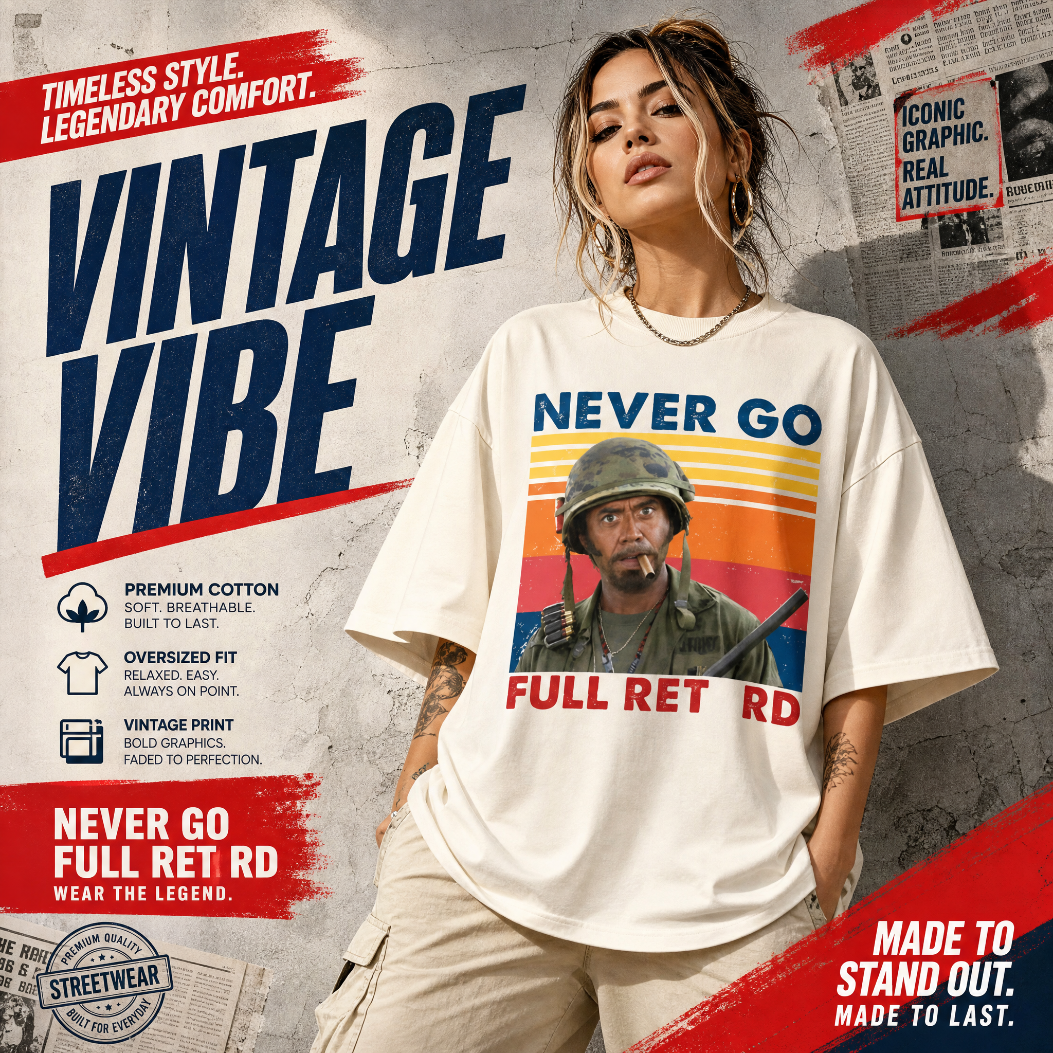 NeverGoFull – Vintage Graphic T-Shirt, Sweatshirt & Hoodie
