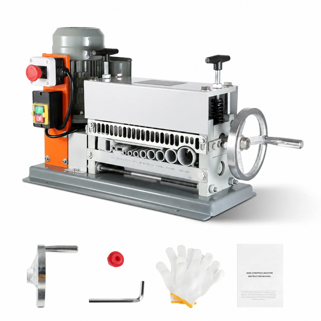 StripForce – 750W Automatic Wire Stripping Machine, 0.06–1.57 in (1.5–39.9 mm), 98 ft/min (29.9 m/min), 10 Channels