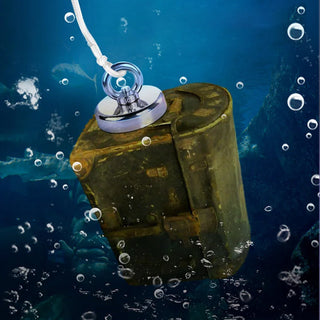 DeepHaul – ⚓ Deep-Water Magnetic Salvage Magnet Set with Rope, Strong Pull, Rust-Resistant & Durable for Underwater Treasure Hunting & Recovery 💰