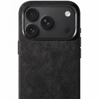 SuedeShield – Alcantara® iPhone 18 Pro Case in Deep Black