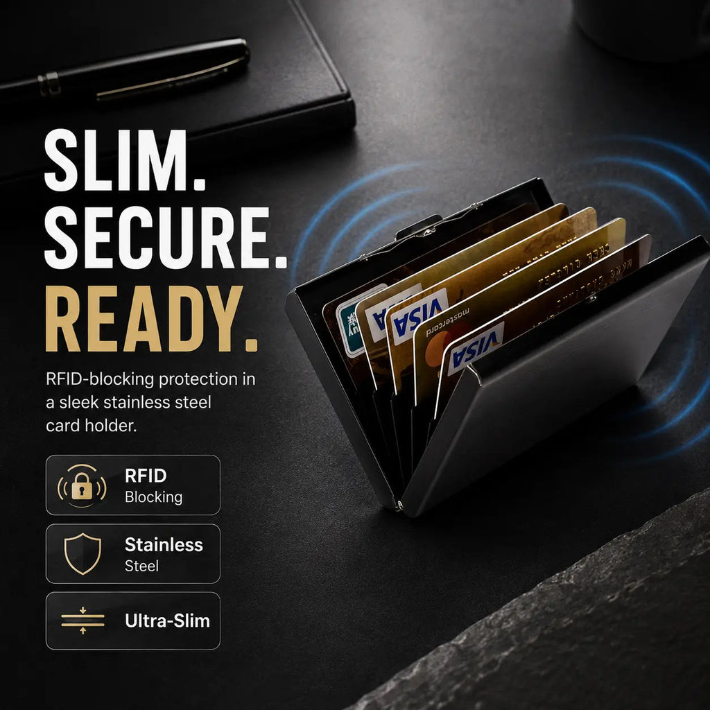 🔒 CardVault – Ultra-Slim RFID Blocking Card Holder