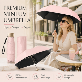 PocketHalo – Mini UV Capsule Umbrella with UPF50+ Sun Protection