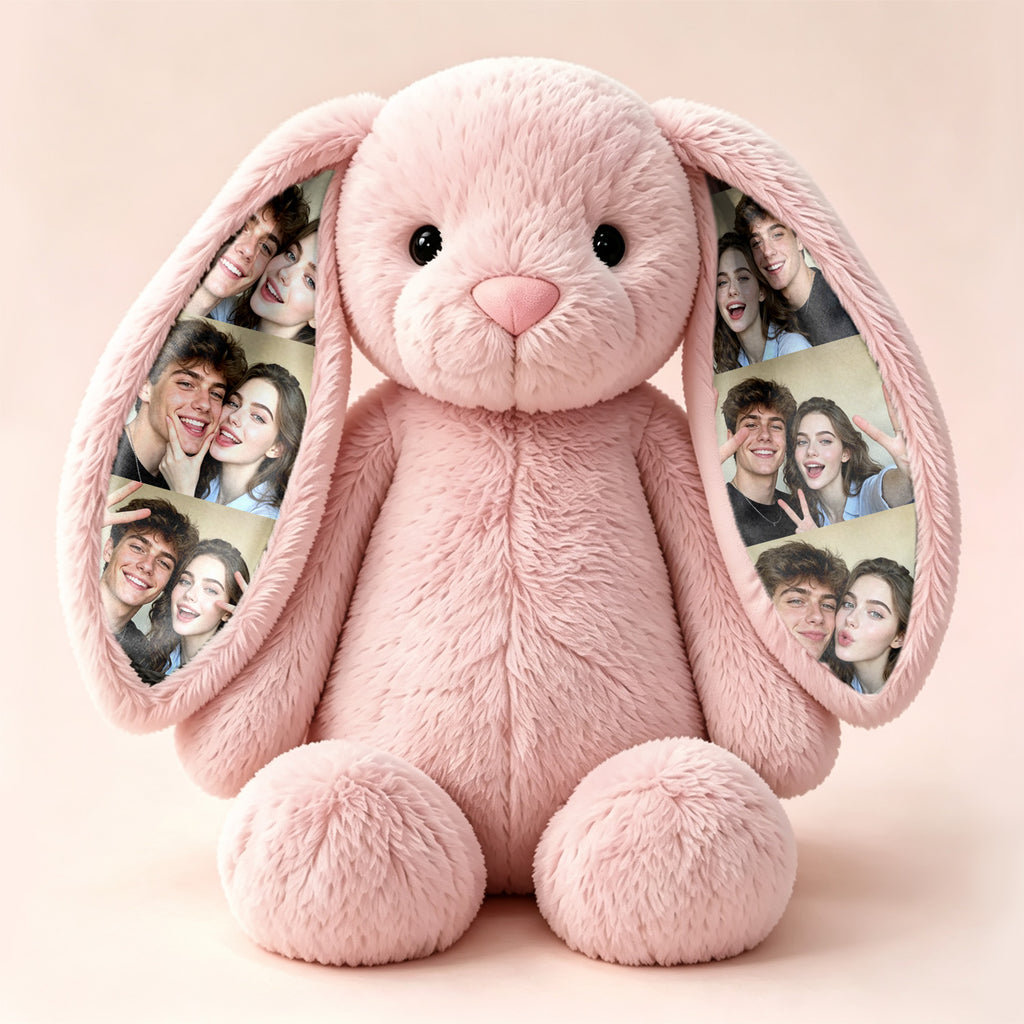 EarMemories – Custom Photo Bunny Plush with Hidden Picture Ears