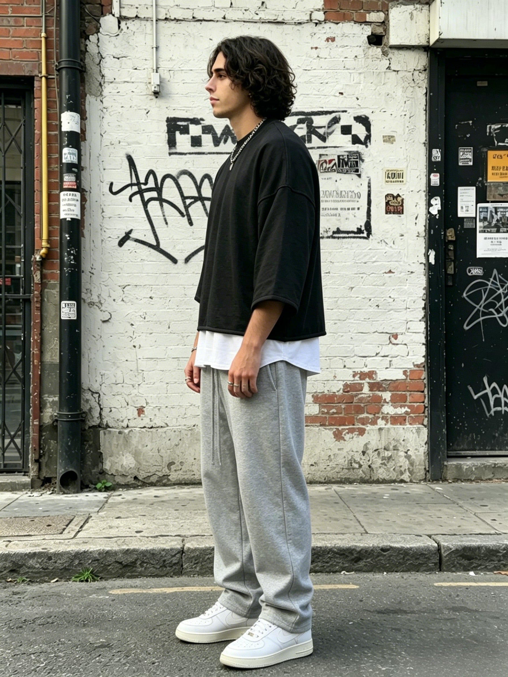 LayerMuse – Loose-Fit Layered Sweatshirt
