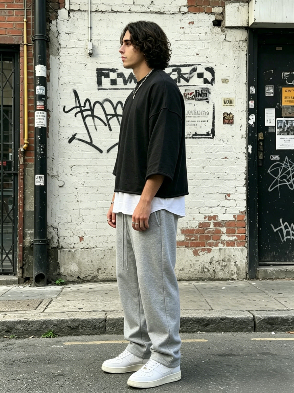 LayerMuse – Loose-Fit Layered Sweatshirt